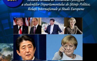 Sesiunea anuală de comunicări științifice a Departamentului de Științe Politice, Relații Internaționale și Studii Europene cu tema “Ordinea mondială în epoca post-Război Rece – evoluții și tendințe”