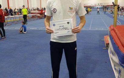 Studentul Sava Cristian de la Facultatea de Drept a ocupat locul 3 la săritura în lungime la Campionatul Național Indoor de Atletism