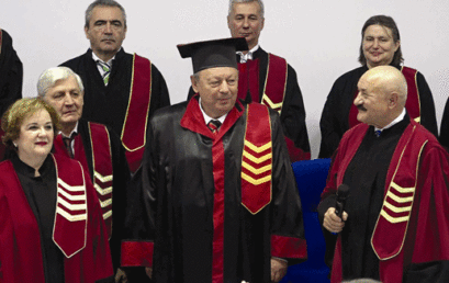 E. S. DR. HERMAN BERKOVITS, CONSULUL ONORIFIC AL ROMÂNIEI ÎN ISRAEL, DOCTOR HONORIS CAUSA AL UNIVERSITĂŢII TITU MAIORESCU DIN BUCUREŞTI