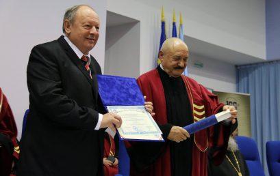 UNIVERSITATEA TITU MAIORESCU ACORDĂ TITLUL „DOCTOR HONORIS CAUSA” E. S. DR. HERMAN BERKOVITS, CONSULUL ONORIFIC AL ROMÂNIEI ÎN ISRAEL