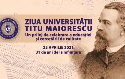 Titu Maiorescu University Day, An Occasion To Celebrate High Quality Education And Research