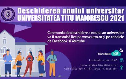 Deschiderea anului universitar 2021- 2022
