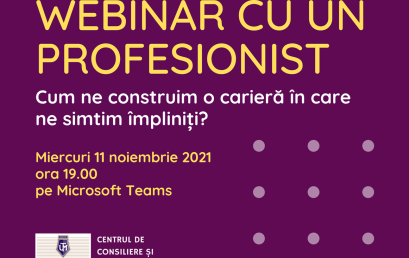 Webinar cu un Profesionist