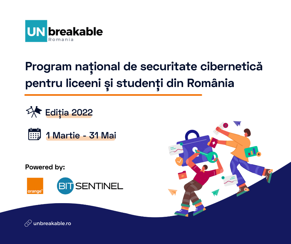 Locul al II-lea pentru studenții Facultății de Informatică, UTM, la Concursul național UNbreakable România, 2022