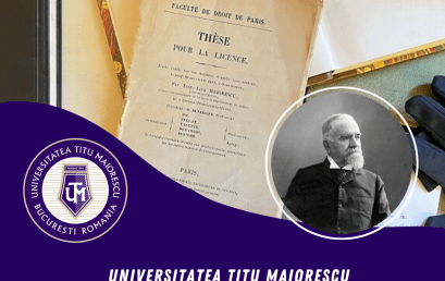 Universitatea Titu Maiorescu  a achiziționat teza de licență din 1861 a lui Titu Maiorescu