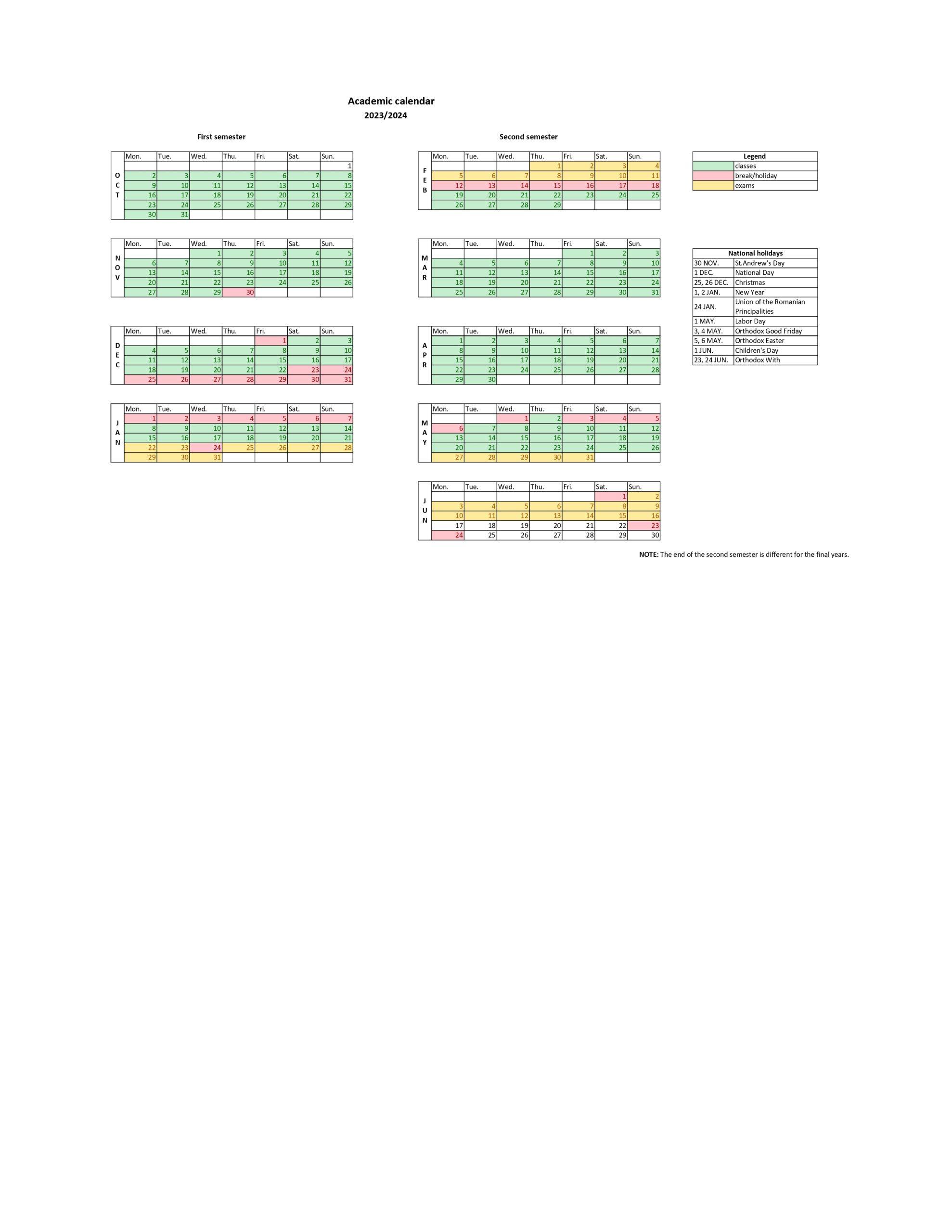 Academic calendar 20232024_page0001 Titu Maiorescu University