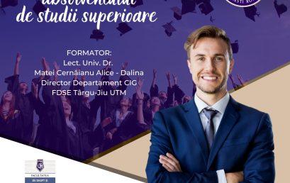Workshop – Mindset-ul absolventului de studii superioare