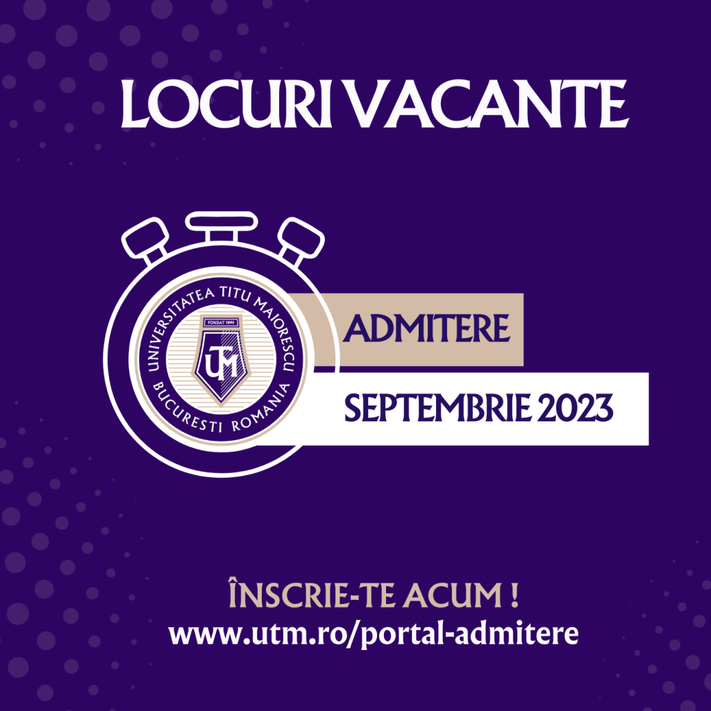 Admitere Septembrie 2023