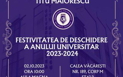 Majestatea Sa Margareta și Alteța Sa Regală Principele Radu  vor deschide Anul Universitar la Universitatea Titu Maiorescu