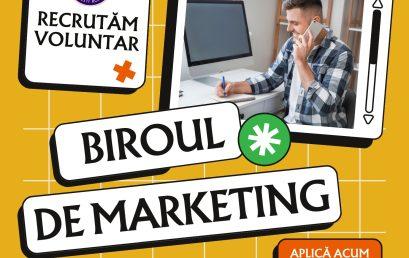 Biroul de Marketing din UTM Recrutează Studenți Voluntari!