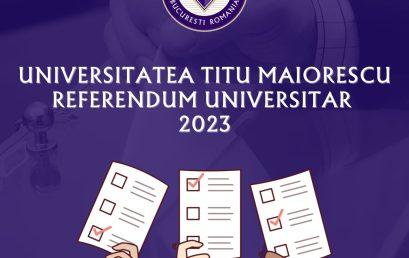 Rezultatele Referendumului Universitar