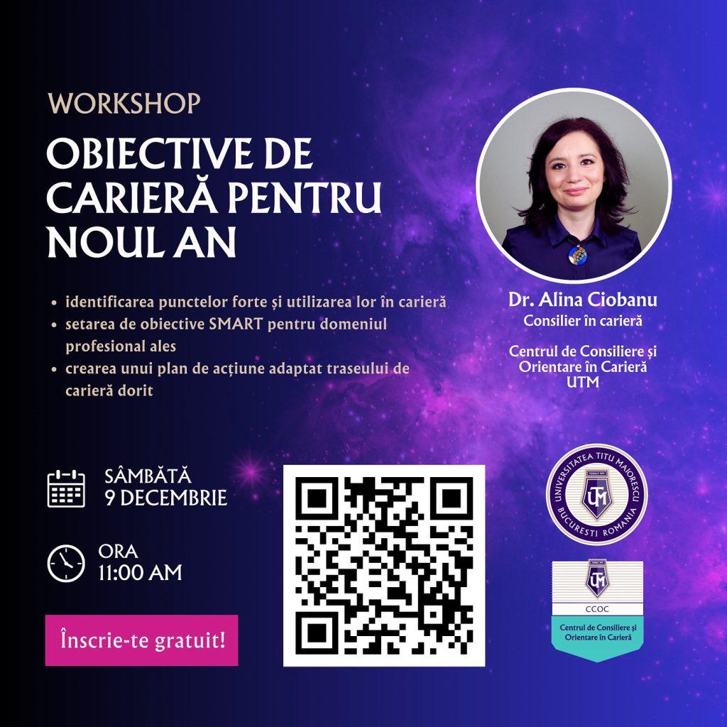Workshop CCOC  - Obiective de carieră pentru Noul An