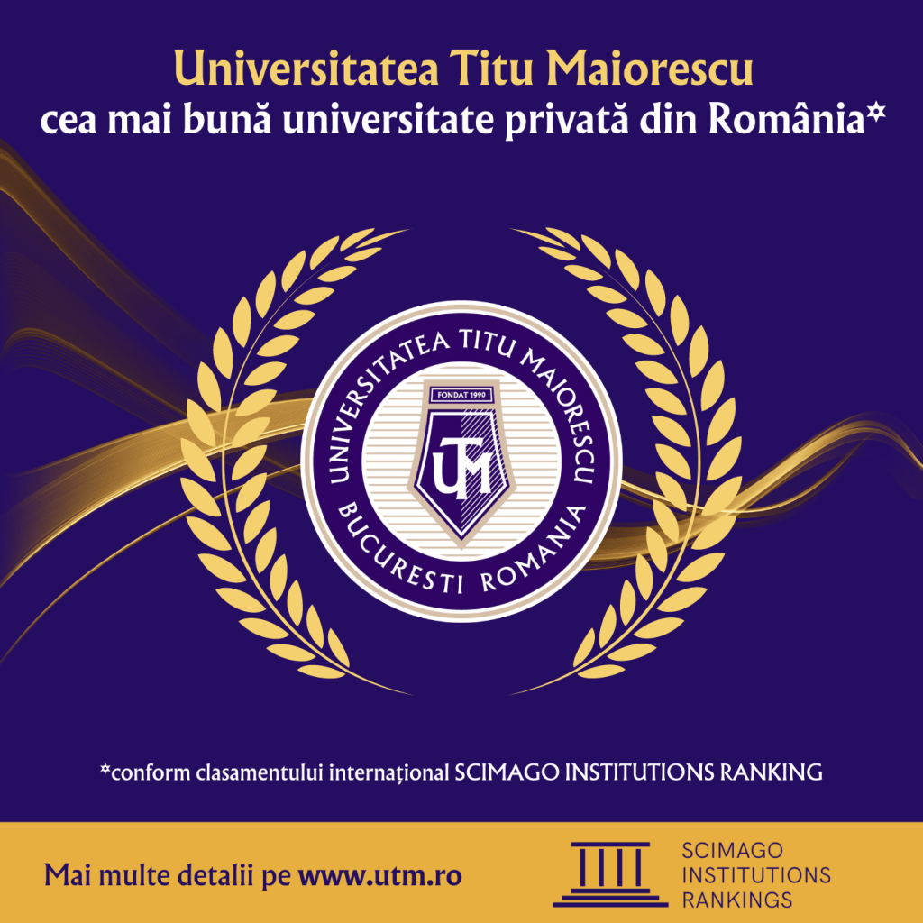 UTM cea mai bună Universitate Privată din România, conform clasamentului SCImago Institutions Rankings