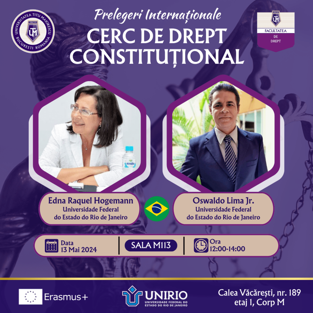 Prelegeri Internaționale: Cerc de Drept Constituțional, Universidade Federal do Estado do Rio De Janeiro