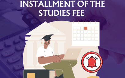 Admission News – Payment Of The First Installment of The Studies Fee