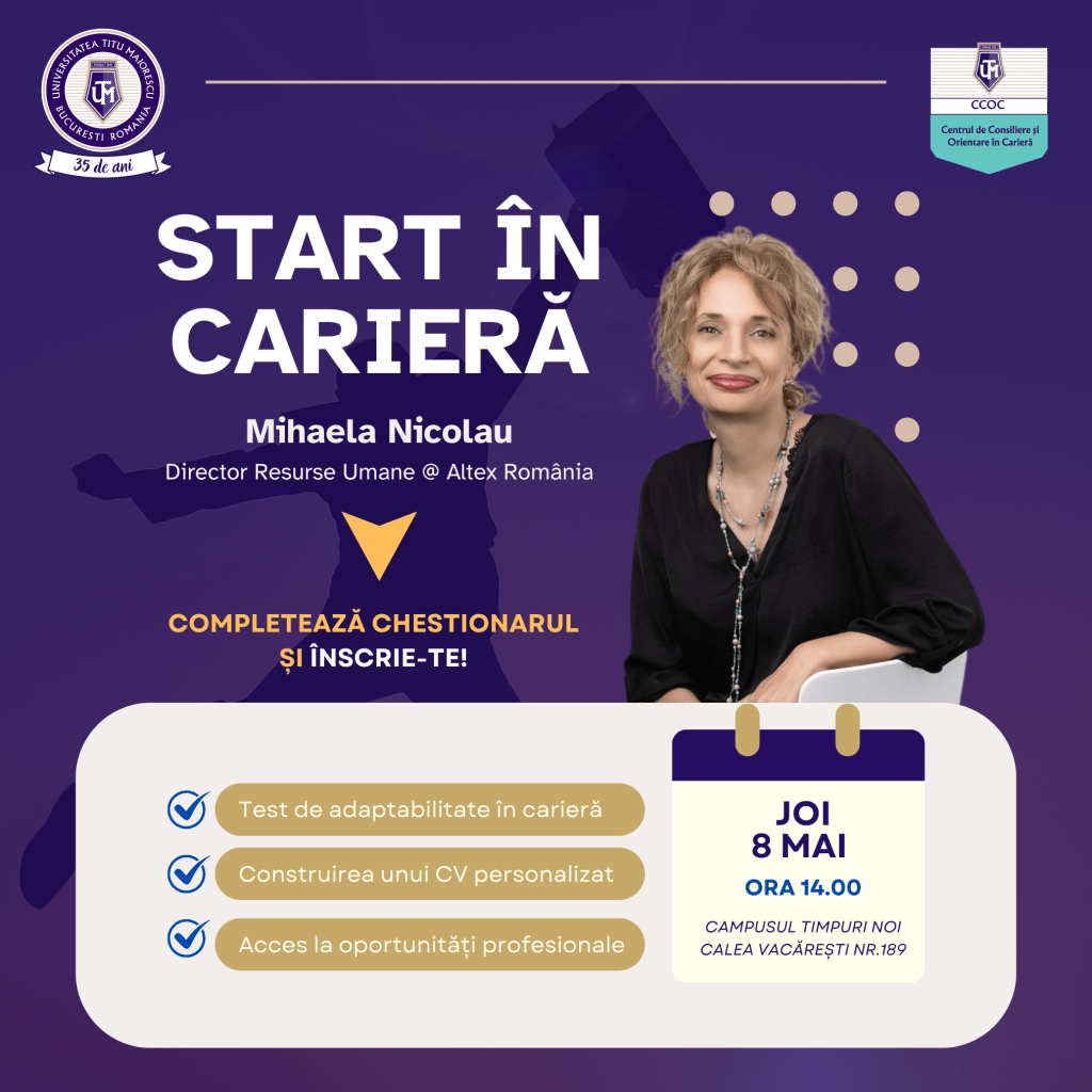 Start în carieră - Seminar interactiv pentru studenți