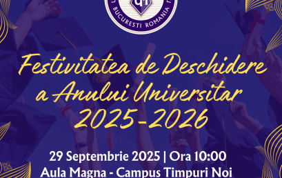 Festivitatea de Deschidere a Anului Universitar 2025-2026