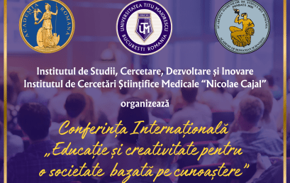 Conferința Educaţie şi Creativitate pentru o Societate Bazată pe Cunoaştere, Ediția a XIX-a,  20-22 noiembrie 2025  Conferința Educaţie şi Creativitate pentru o Societate Bazată pe Cunoaştere, Ediția a XIX-a,  20-22 noiembrie 2025