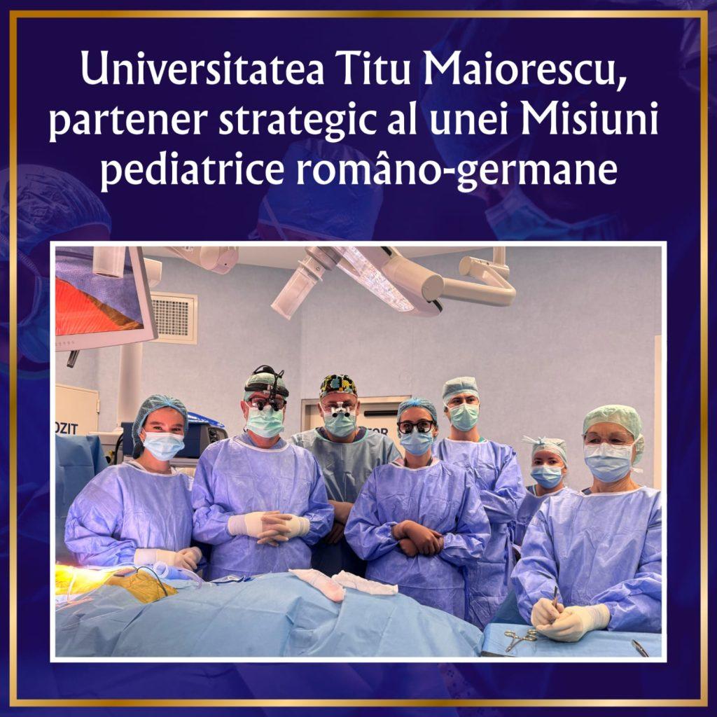 Universitatea Titu Maiorescu, partener strategic al unei Misiuni pediatrice româno-germane