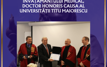 PROF. UNIV. DR. SILVIU CONSTANTINOIU, PERSONALITATE A MEDICINEI ȘI A ÎNVĂȚĂMÂNTULUI MEDICAL, DOCTOR HONORIS CAUSA AL UNIVERSITĂȚII TITU MAIORESCU