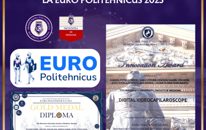 Universitatea Titu Maiorescu, dublă recunoaștere internațională la EURO POLITEHNICUS 2025 Medalia de Aur și Innovation Award pentru „Digital Videocapilaroscope”