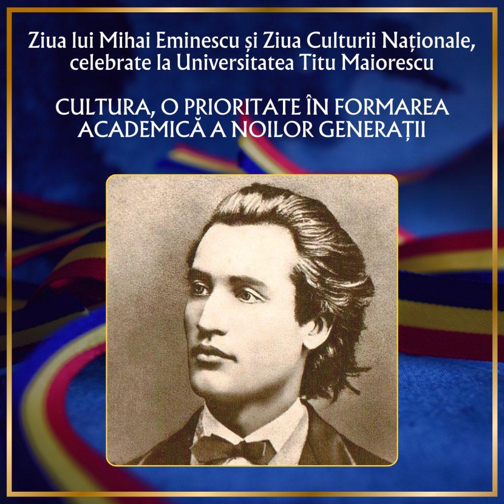 Ziua lui Mihai Eminescu și Ziua Culturii Naționale, celebrate la Universitatea Titu Maiorescu 