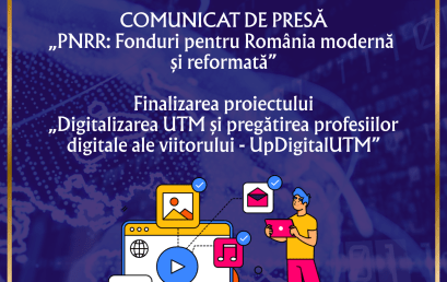 Comunicat de presă „PNRR: Fonduri pentru România modernă şi reformată!”