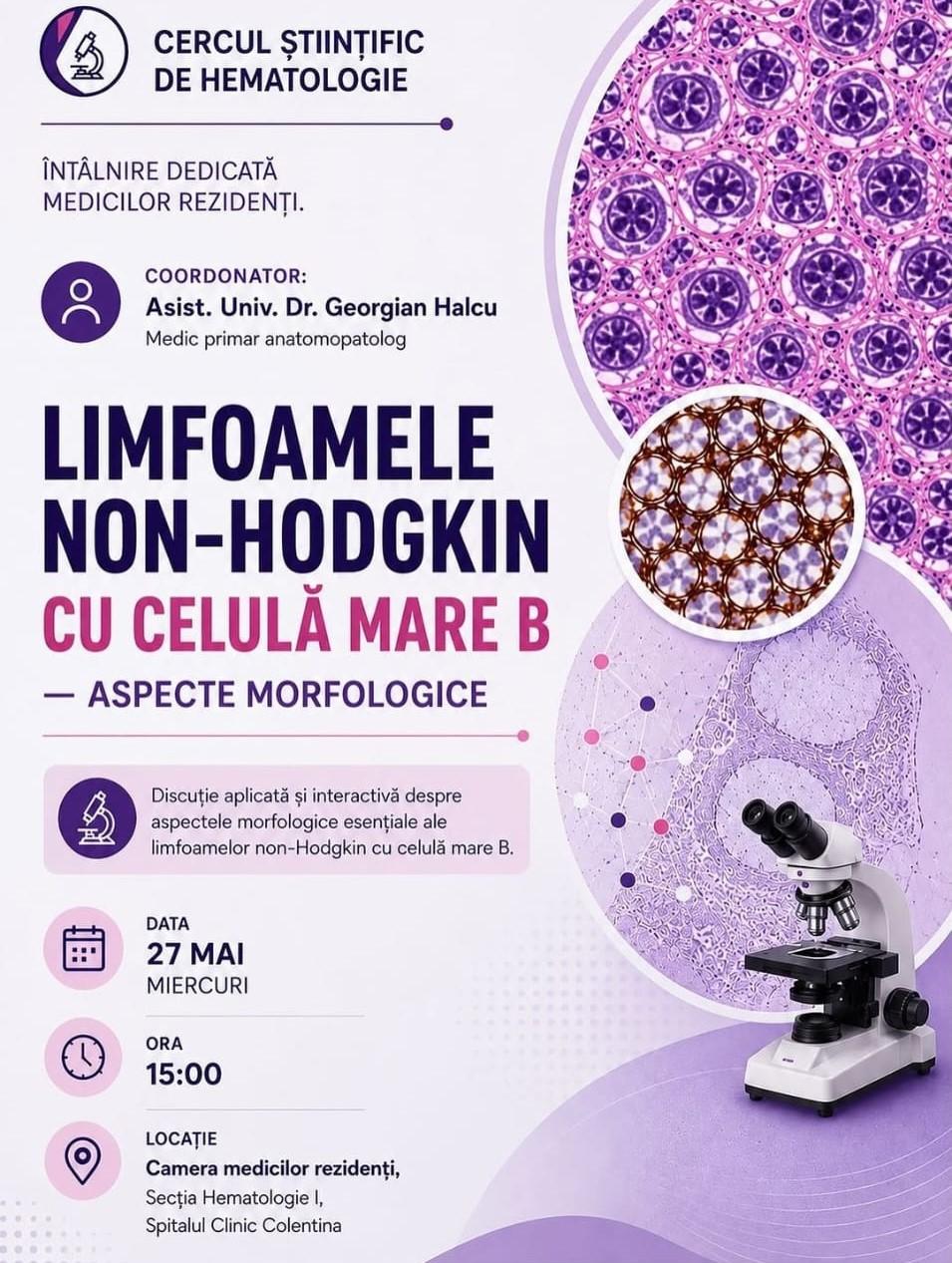 Cerc Hemato - Limfoamele non-Hodgkin - POSTER