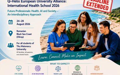 Applications are Now Open: Titu Maiorescu University and Q-Helix European University Alliance “International Health School 2026”!
