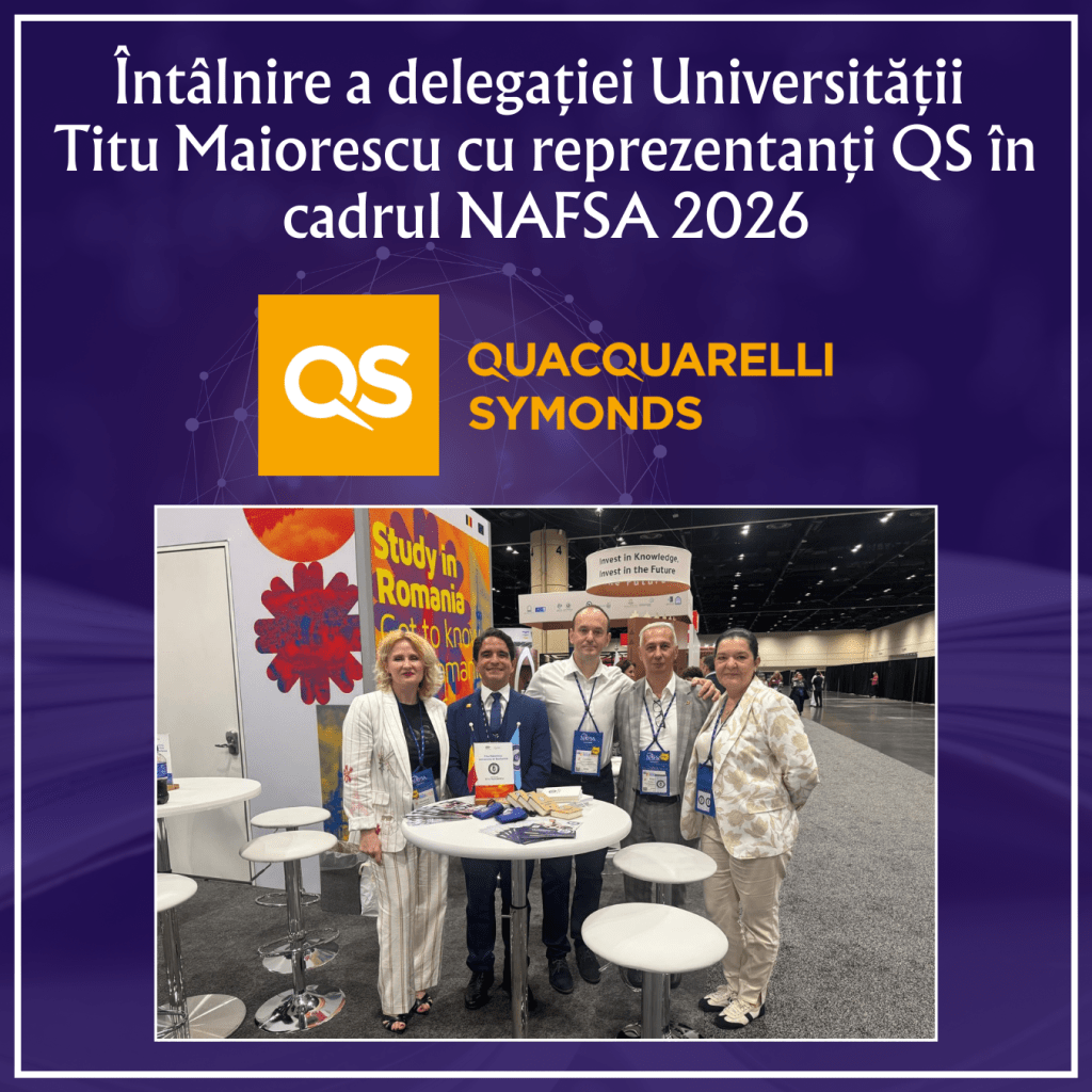 Întâlnire a delegației Universității Titu Maiorescu cu reprezentanți QS în cadrul NAFSA 2026