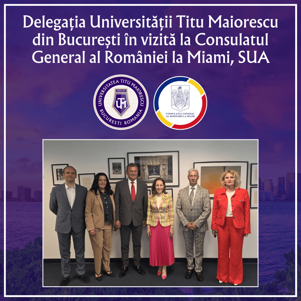 Delegația Universității Titu Maiorescu din București în vizită la Consulatul General al României la Miami, SUA