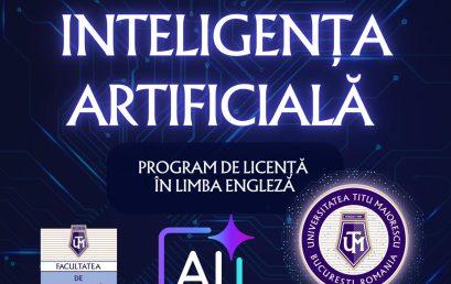 Inteligență Artificială – în limba engleză, un nou program de licență la Facultatea de Informatică a UTM