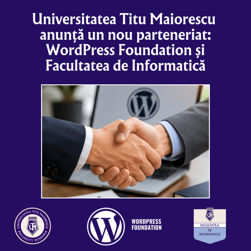 Parteneriat nou: WordPress Foundation și Facultatea de Informatică, UTM