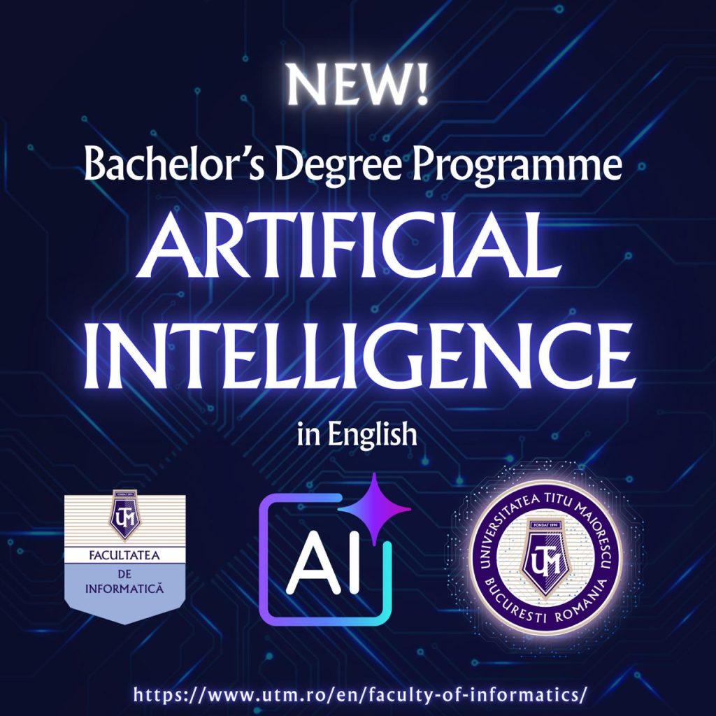 Artificial Intelligence - in English, a New Bachelor's Degree Programme at the Faculty of Informatics from TMU