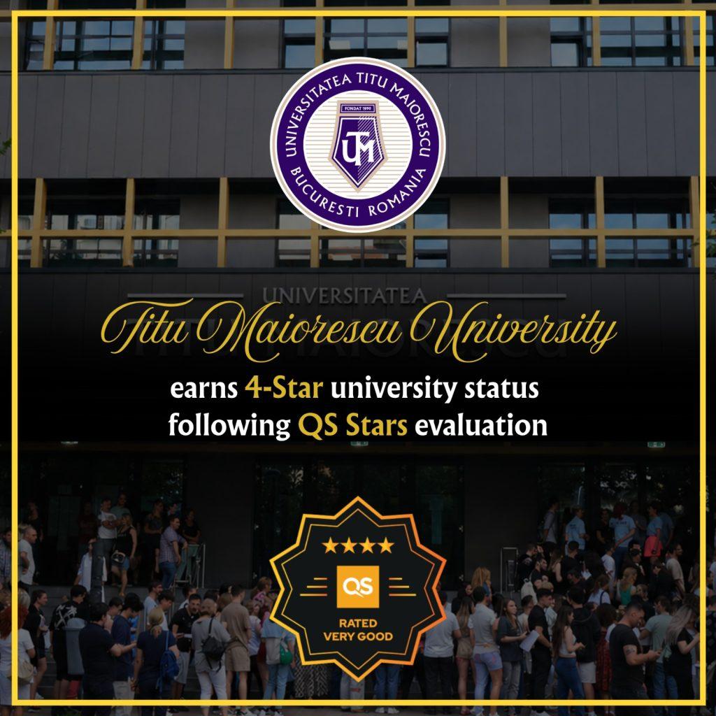 Titu Maiorescu University of Bucharest earns 4-Star university status following QS Stars evaluation