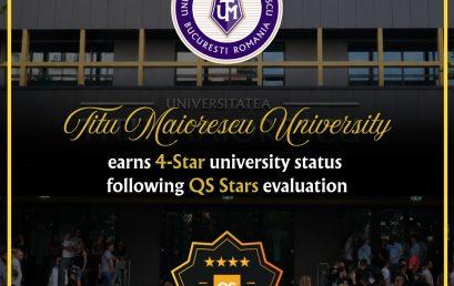 Titu Maiorescu University of Bucharest earns 4-Star university status following QS Stars evaluation