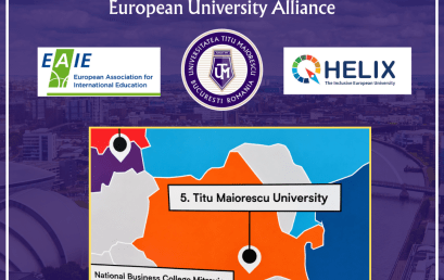 Titu Maiorescu University of Bucharest is represented at the 36th EAIE Annual Conference and Exhibition in Glasgow through the Q-Helix European University Alliance.