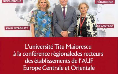 Universitatea Titu Maiorescu, prezentă la Conferința C2R-ECO a Agenției Universitare a Francofoniei, la București