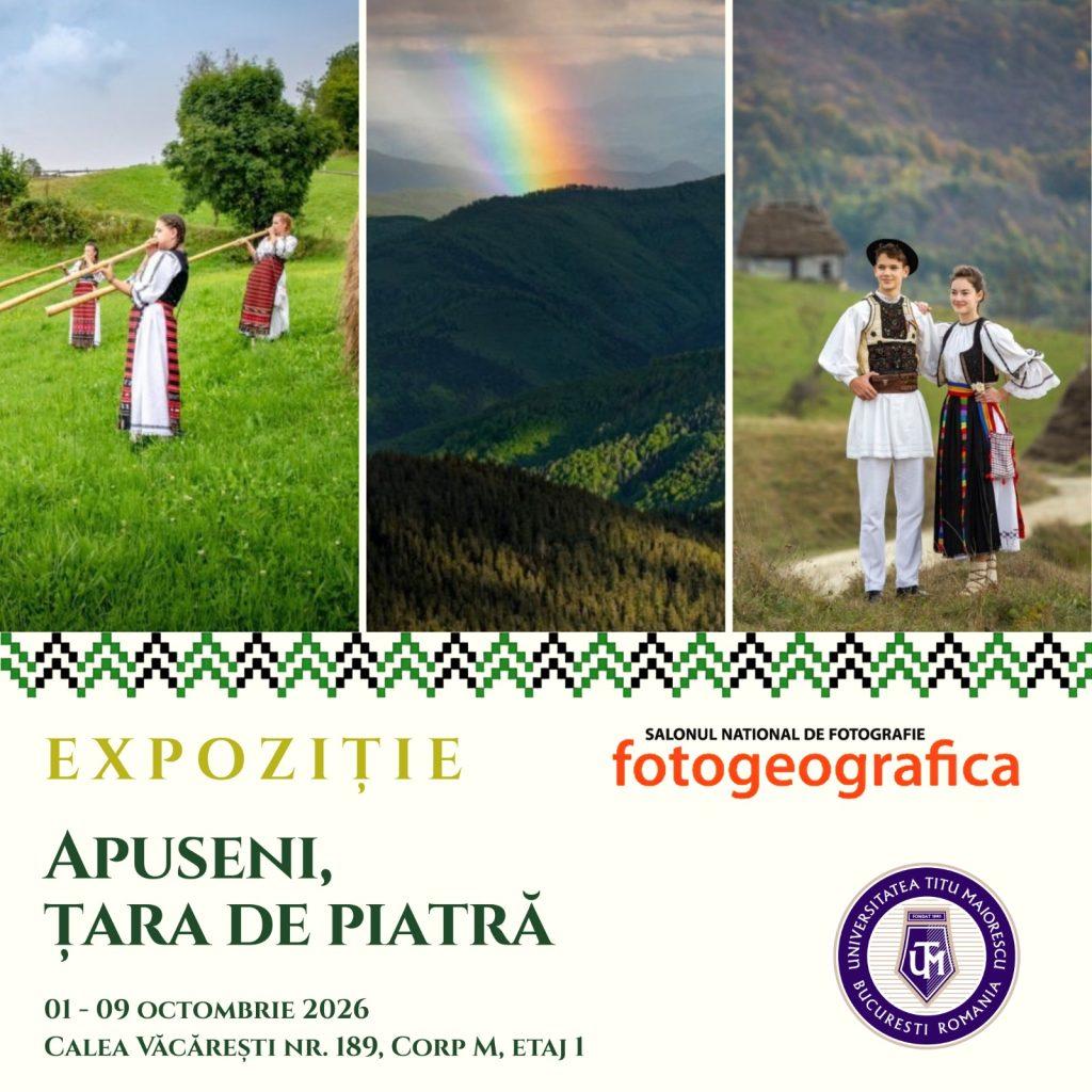 „Apuseni, țara de piatră”, o expoziție de fotografie care deschide noul an universitar