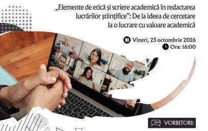 Facultatea de Drept: Invitație la curs – Elemente de etică și scriere academică