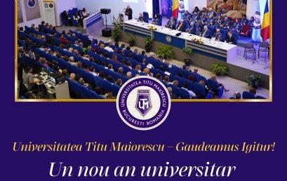COMUNICAT DE PRESĂ: Universitatea Titu Maiorescu – Gaudeamus Igitur! Un nou an universitar sub semnul calității în educație și cercetare
