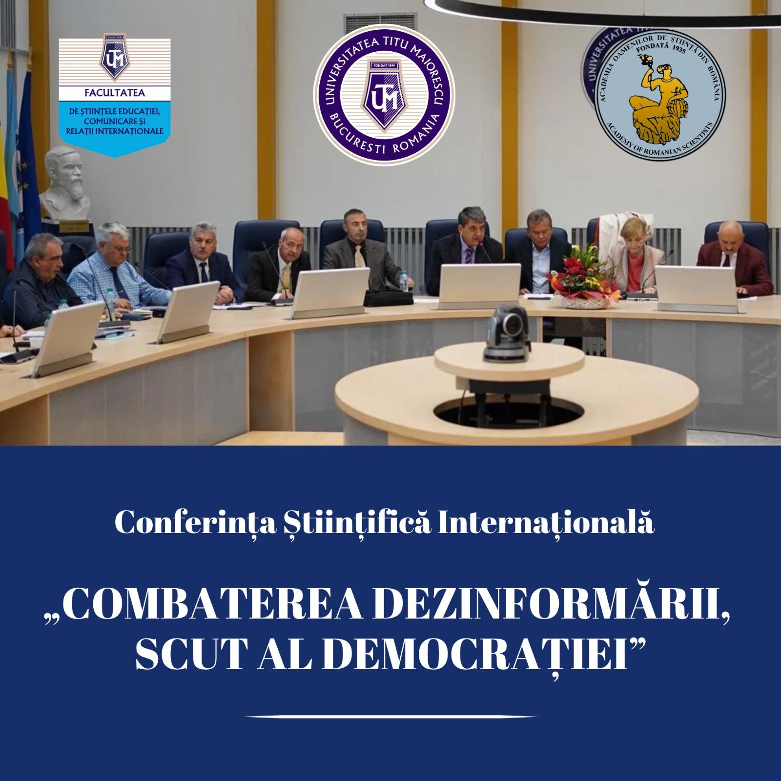 combaterea dezinformarii conferinta 2026