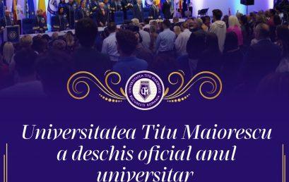 Universitatea Titu Maiorescu a deschis oficial anul universitar 2026-2027